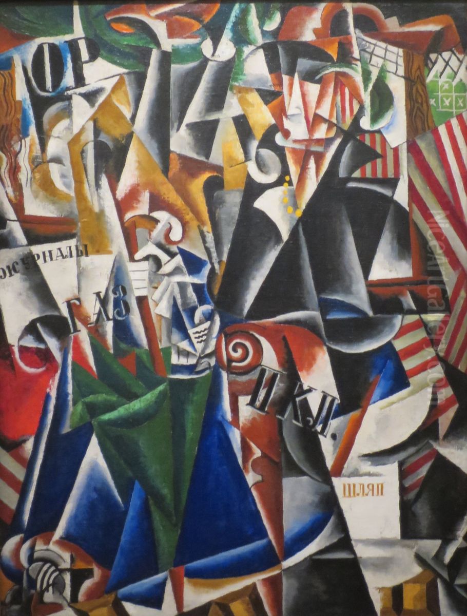 The Traveler Oil Painting by Lyubov' Popova