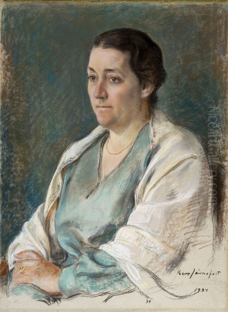 Ester Sihtola Oil Painting by Eero Jarnefelt