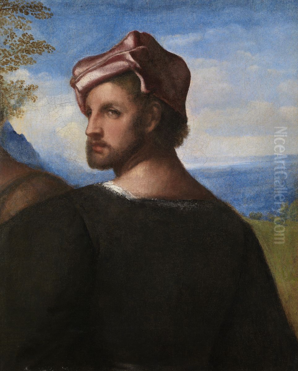 Head of a Man (fragment of 'Christ and the Adulteress') Oil Painting by Titian