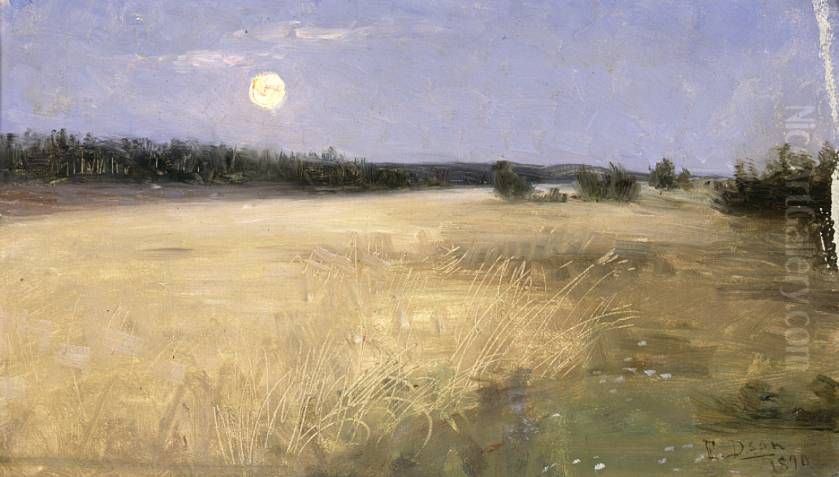 Summer Night Oil Painting by Elin Danielson-Gambogi