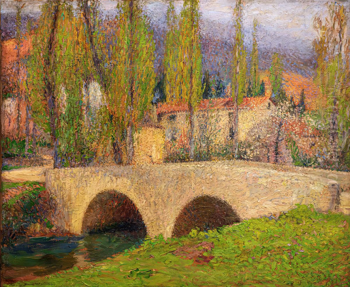 Le Pont de Labastide-du Vert Oil Painting by Henri-Jean Guillaume Martin