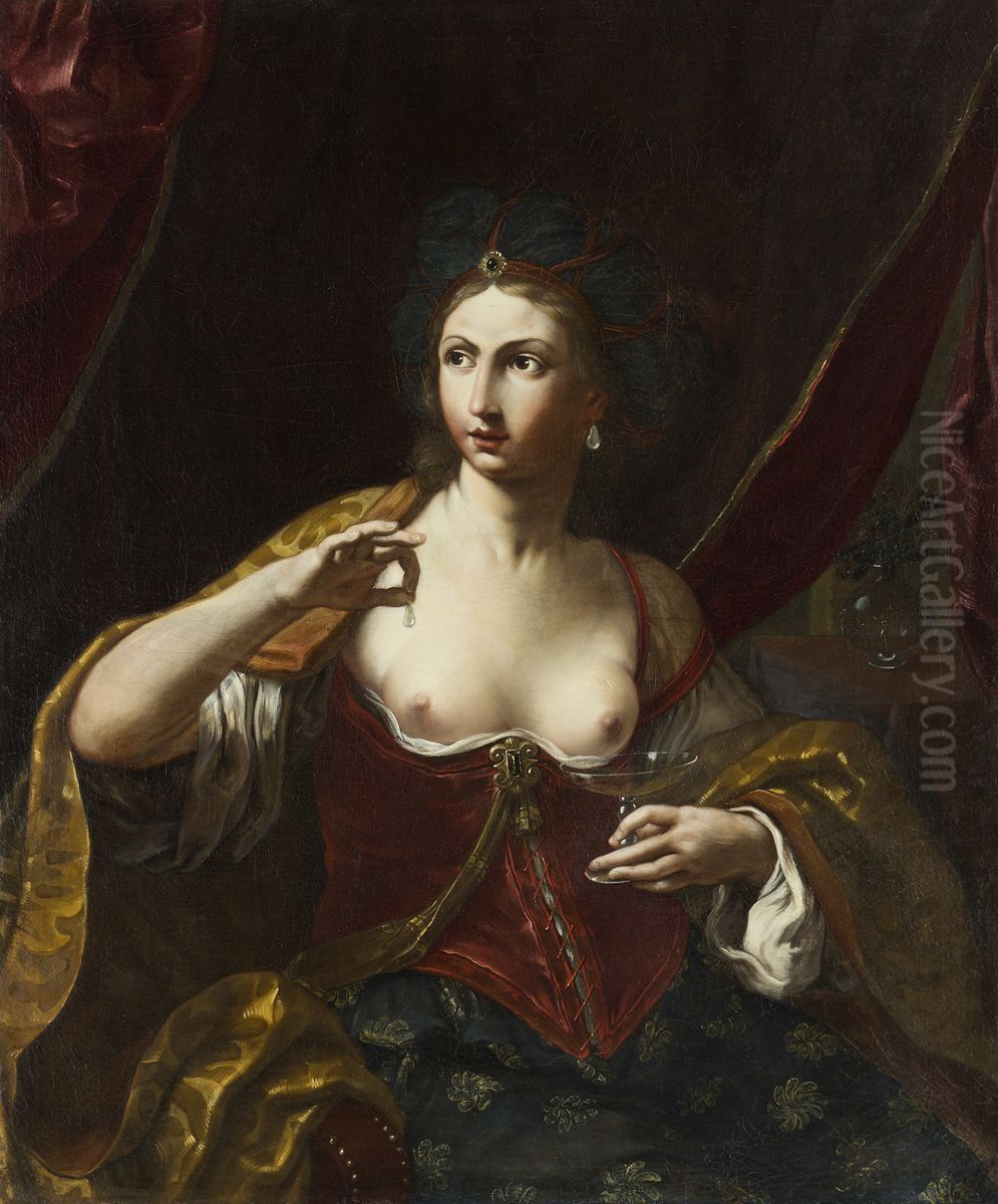 Cleopatra Oil Painting by Elisabetta Sirani