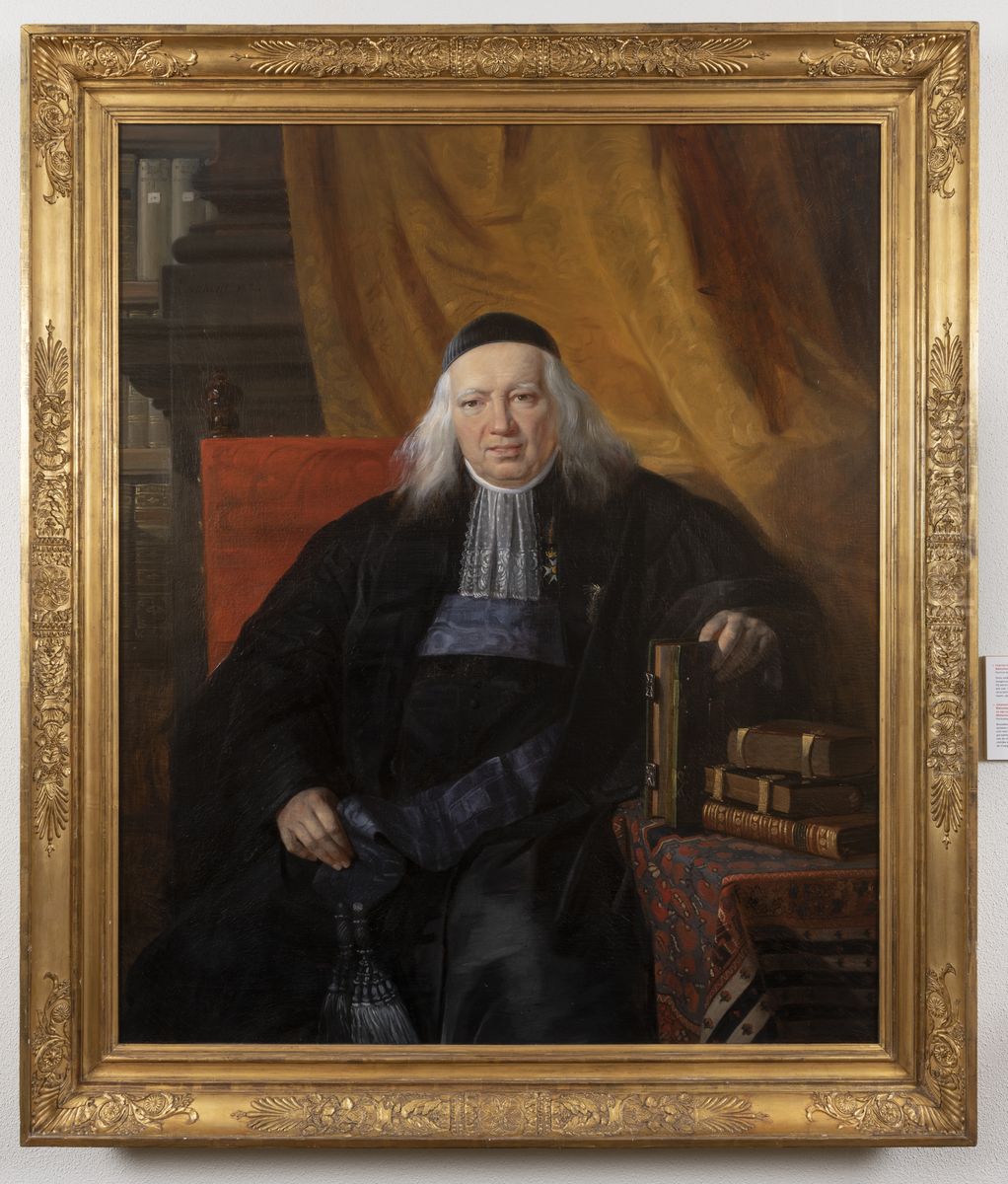 Portrait of Charles Sulpice Flament (1758-1835), dated 1834 Oil Painting by Jacobus Josephus Eeckhout