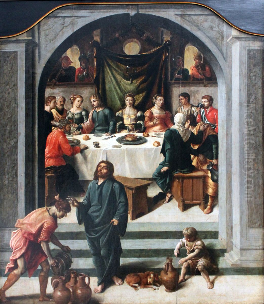 The Wedding at Cana Oil Painting by Jan Swart Van Groningen