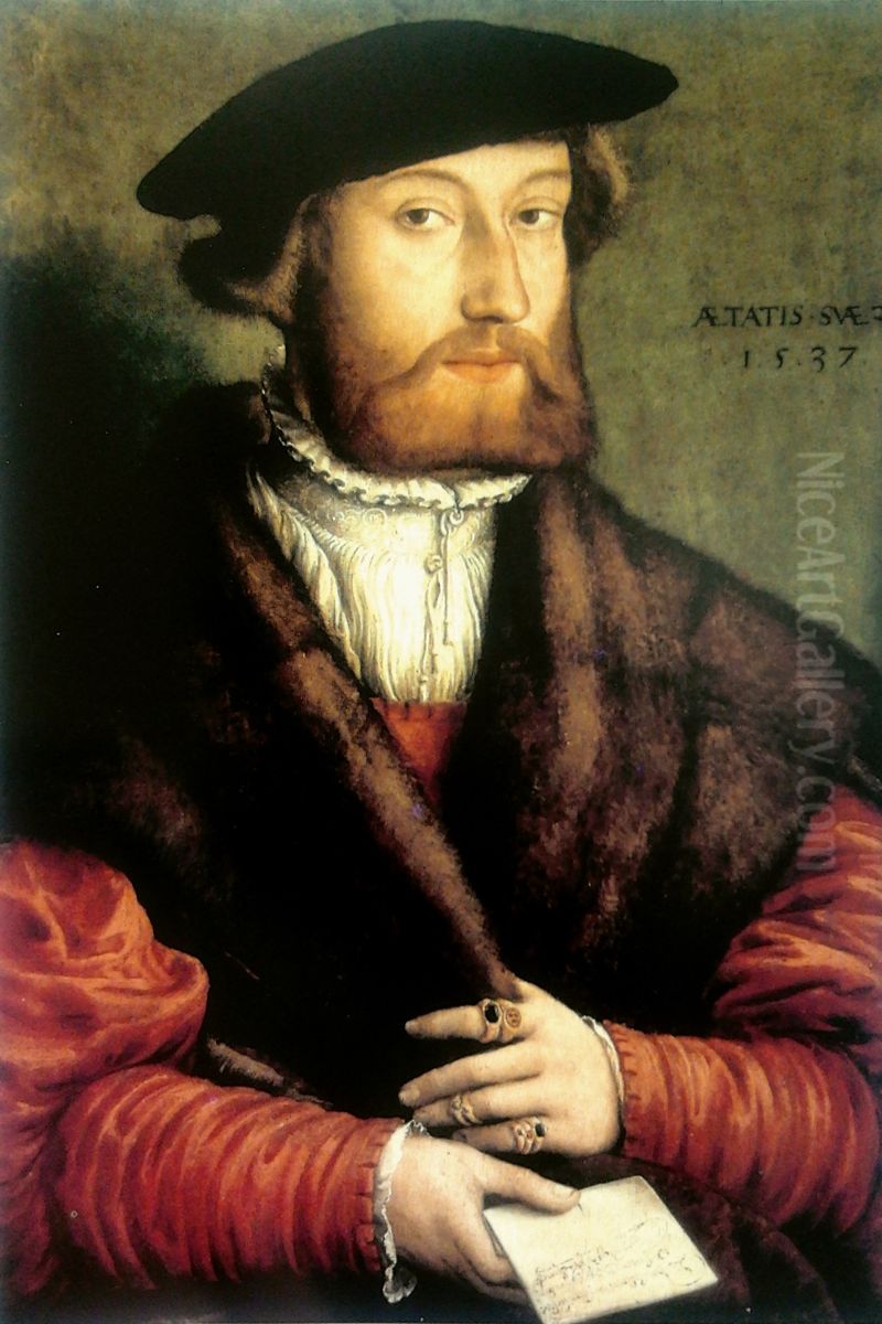 Portrait of Georg Ferber. Oil Painting by Heinrich Aldegrever