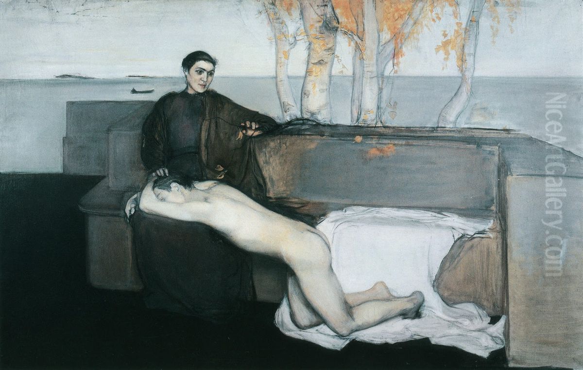 Melankolia Oil Painting by Magnus Enckell