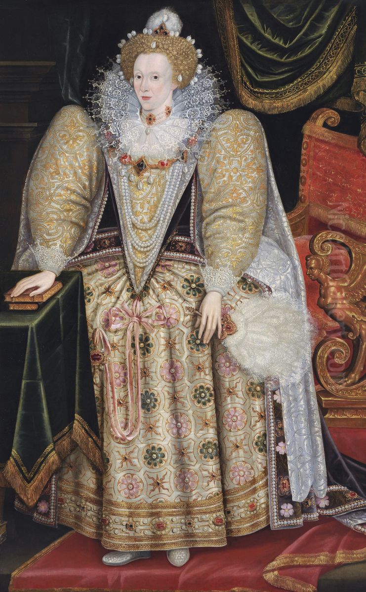 Elizabeth I (1533-1603) Oil Painting by Marcus Gheeraerts the Younger
