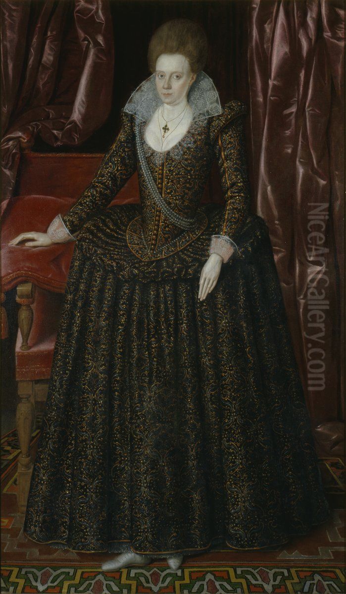Lady Arabella Stuart (1575-1615), Cousin of King James I Oil Painting by Government Art Collection