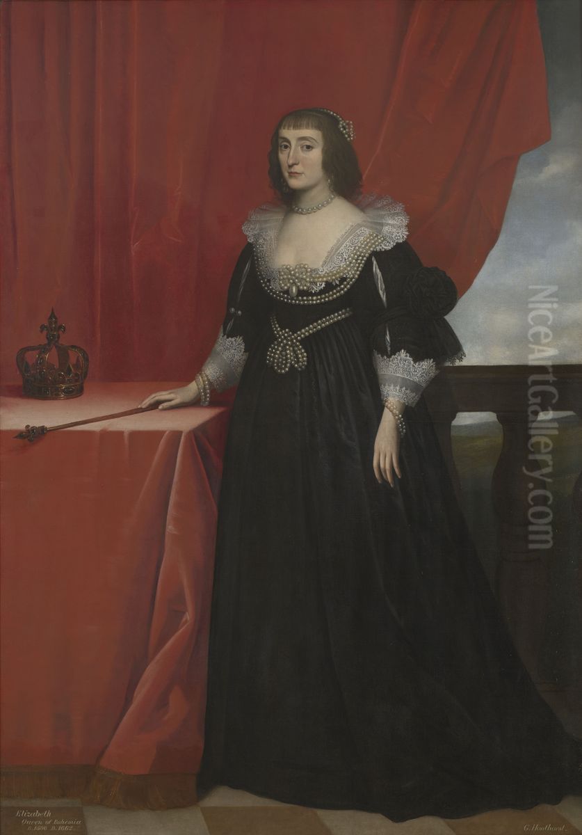 Portrait ofElizabeth Stuart, Queen of Bohemia(1596-1662) Oil Painting by Gerard van Honthorst