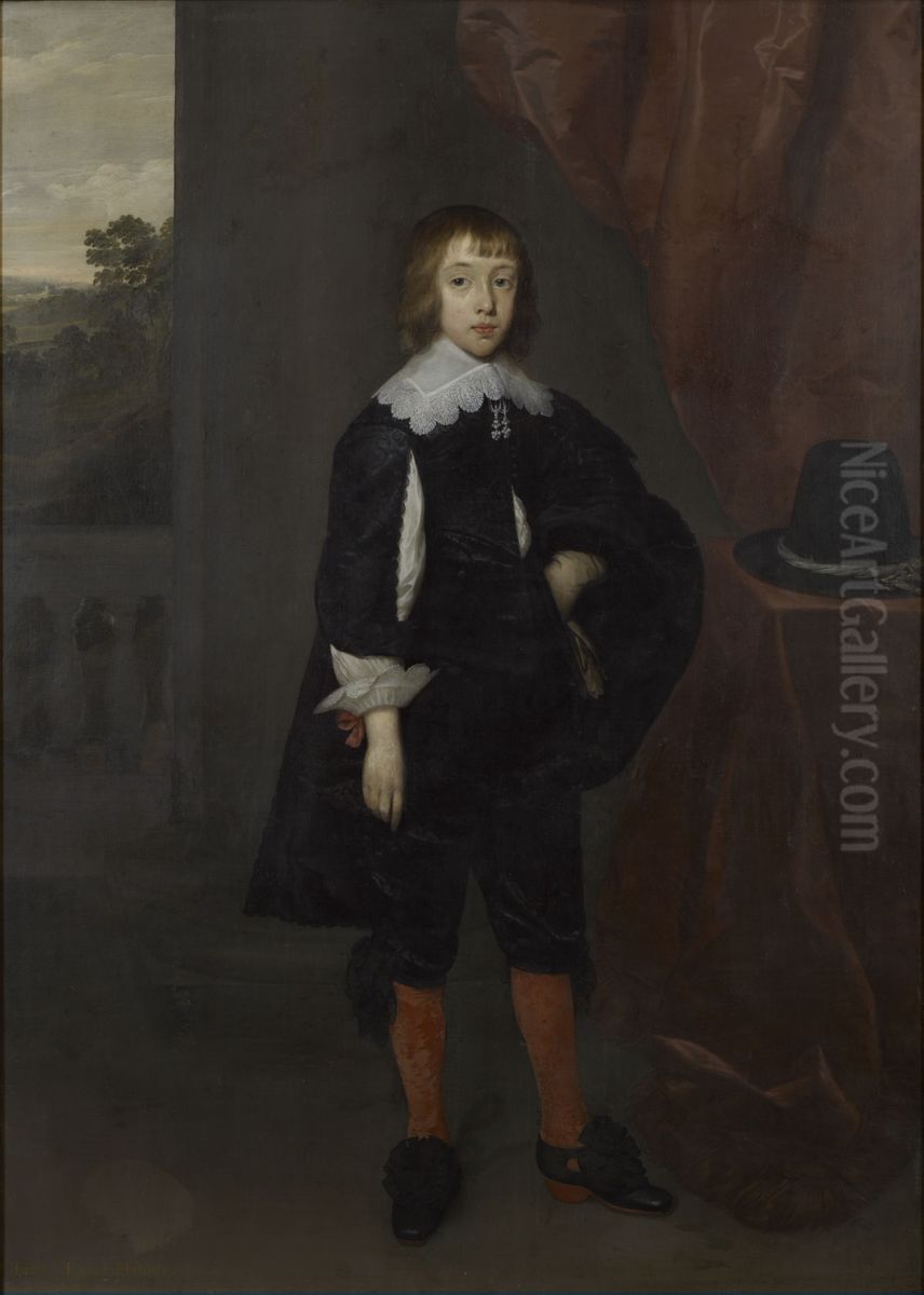 Christopher Hatton (1632-1706), 1st Viscount Hatton Oil Painting by Cornelis Janssens van Ceulen