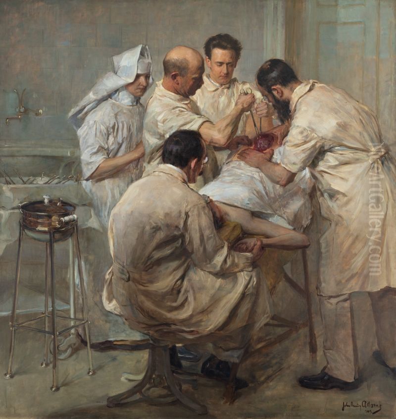 The operation Oil Painting by John Quincy Adams