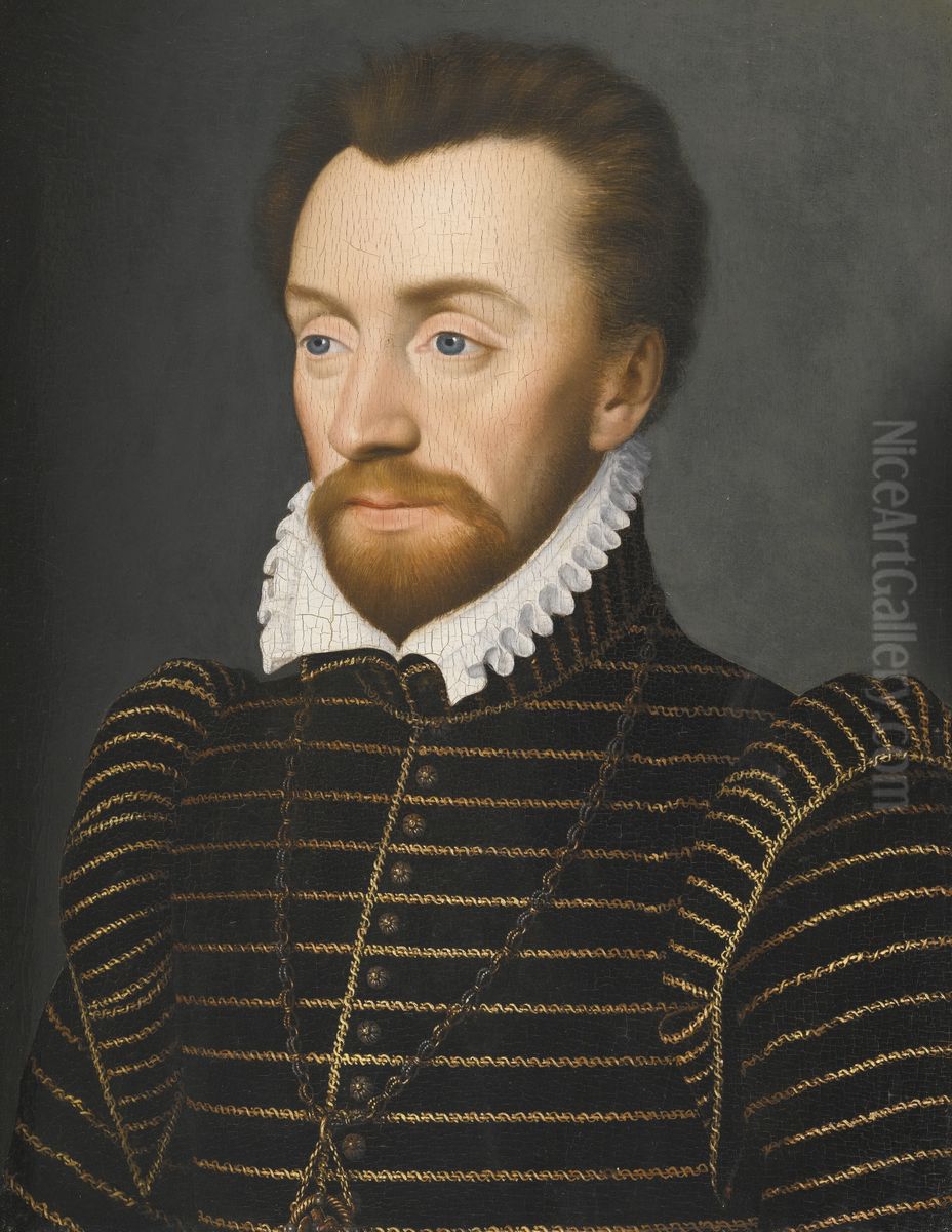 Portrait ofLouis I de Bourbon, Prince de Conde(1530-1569) Oil Painting by Francois Clouet