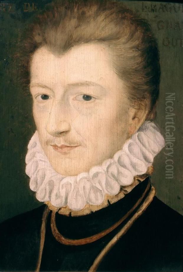 Portrait of Henry I of Guise. Oil Painting by Francois Clouet