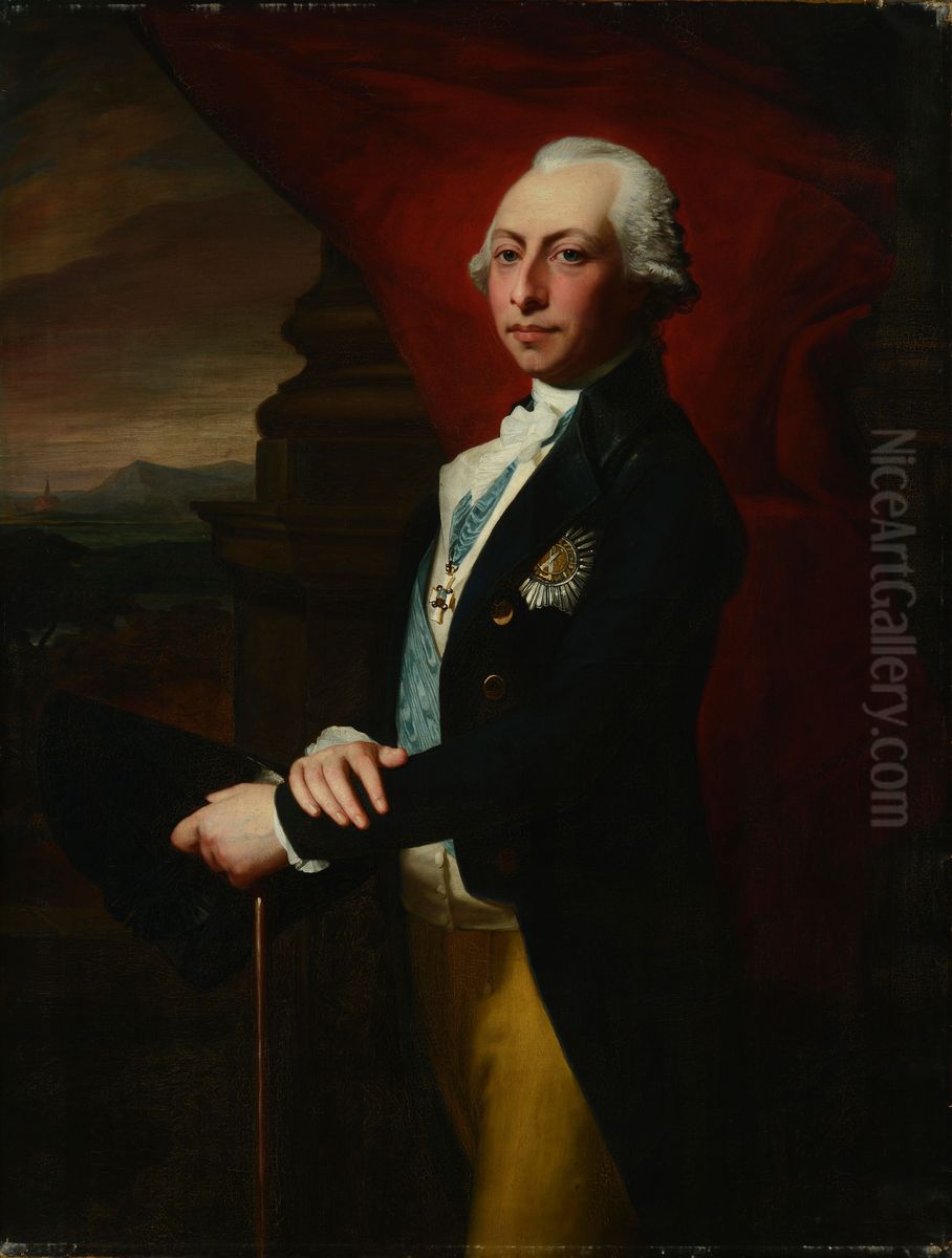 Portrait des Herzogs Peter Friedrich Ludwig von Oldenburg Oil Painting by Jean-Laurent Mosnier