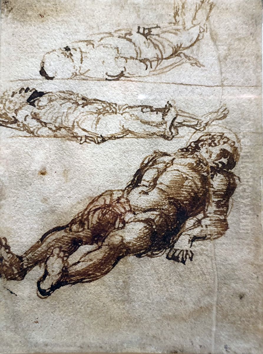 Three Studies for the Dead Christ Oil Painting by Andrea Mantegna