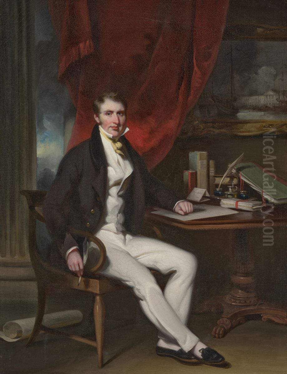 Portrait of William Jardine Oil Painting by George Chinnery