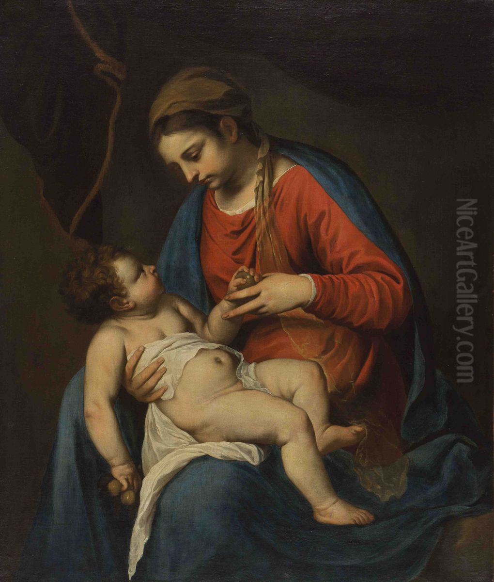 Maria with Child Oil Painting by Alessandro Turchi