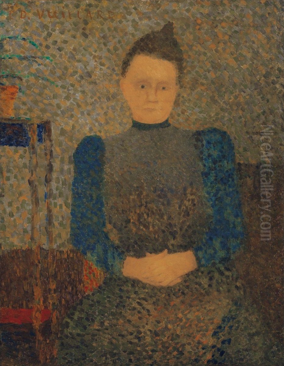 Portrait Schematique de Marie Vuillard Oil Painting by Jean-Edouard Vuillard