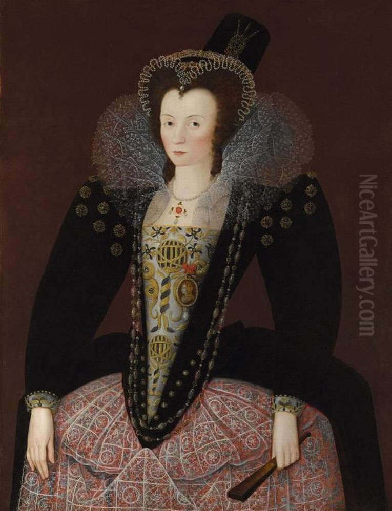 Portrait of Dorothy, Lady Dormer (1577 - ?) Oil Painting by Unidentified painter