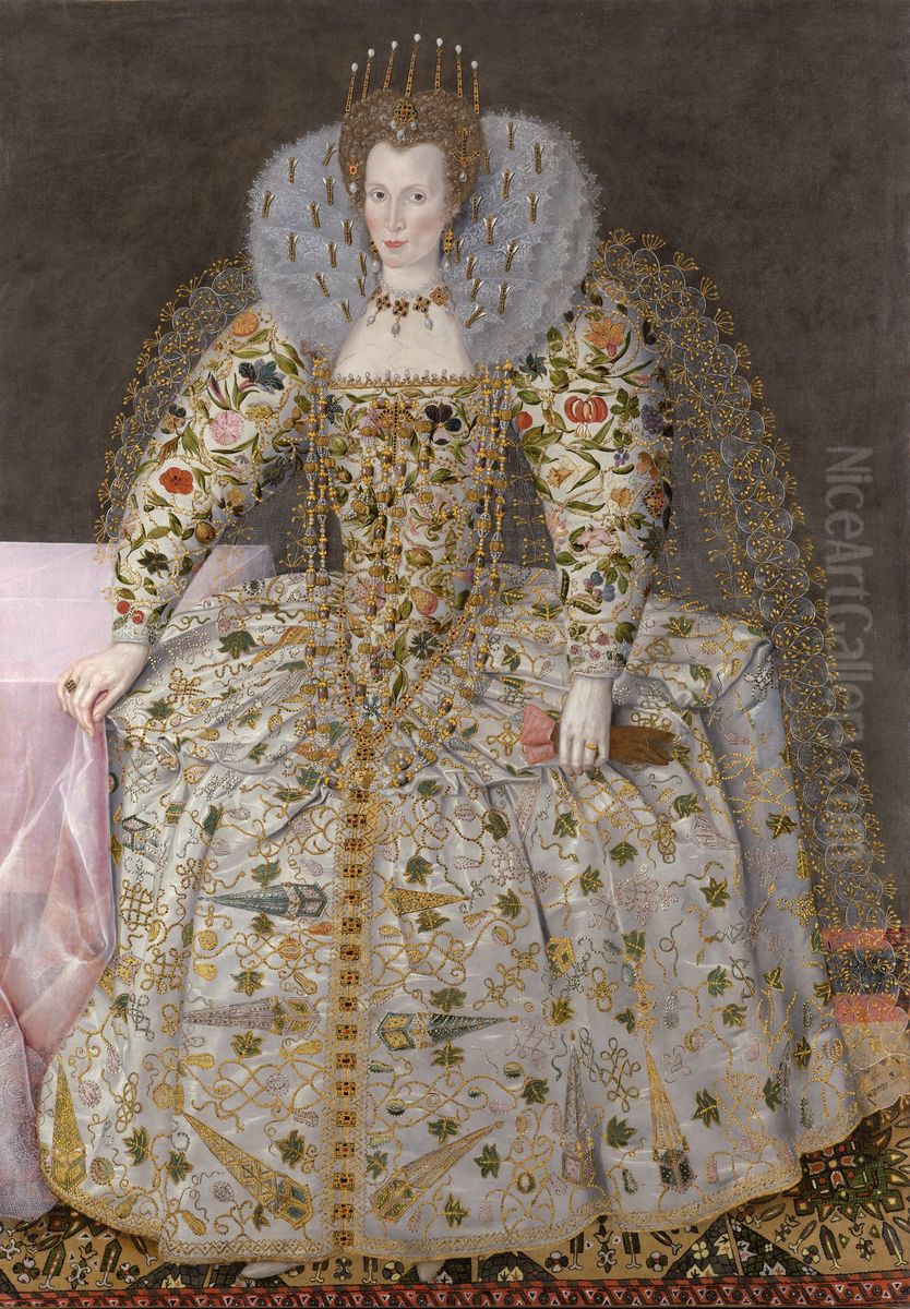 Catherine Carey, Countess of Nottingham (1547-1603) Oil Painting by Robert Peake