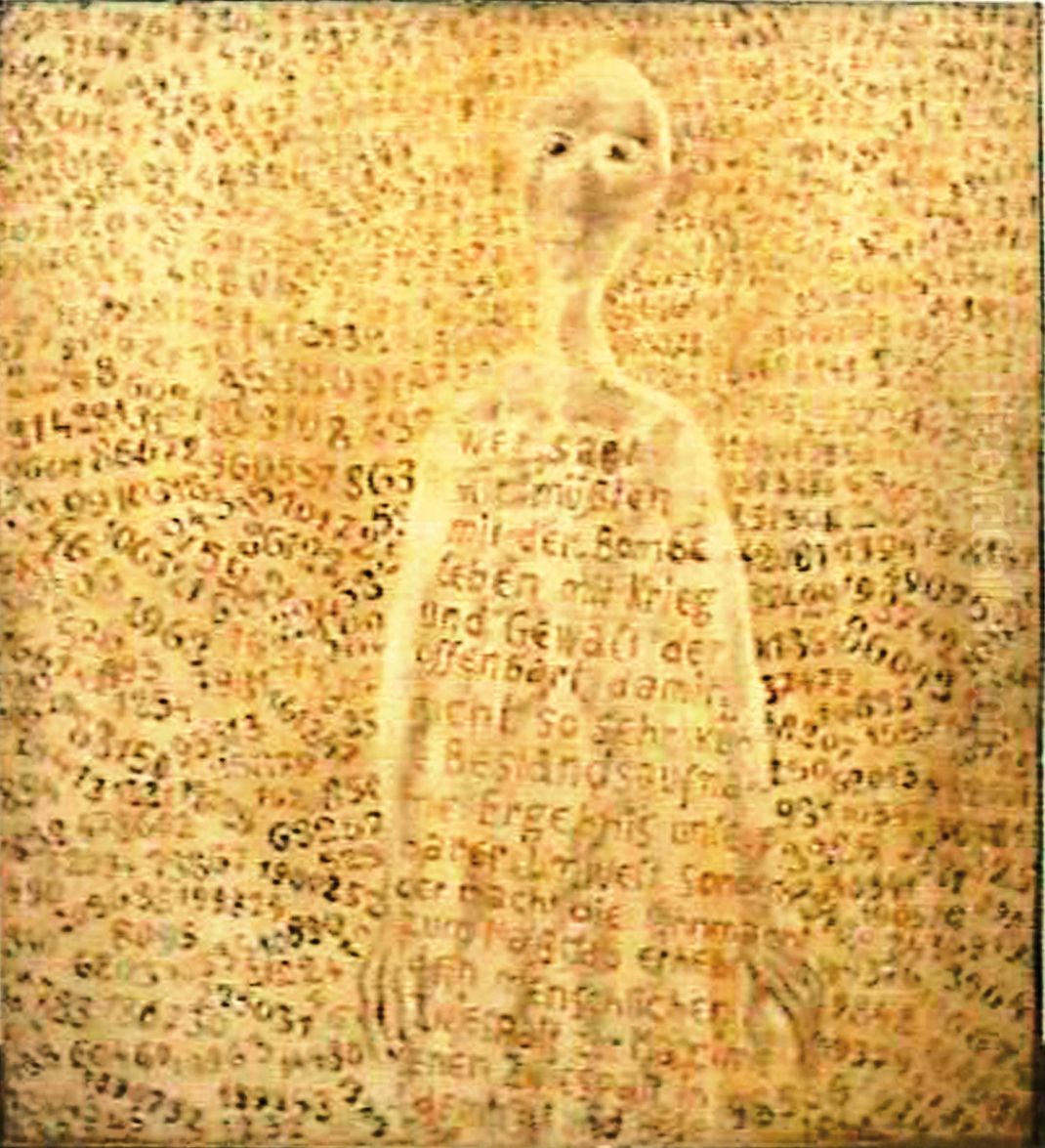 do we have to live with bombs an[d] terror Oil Painting by Milos Bajic