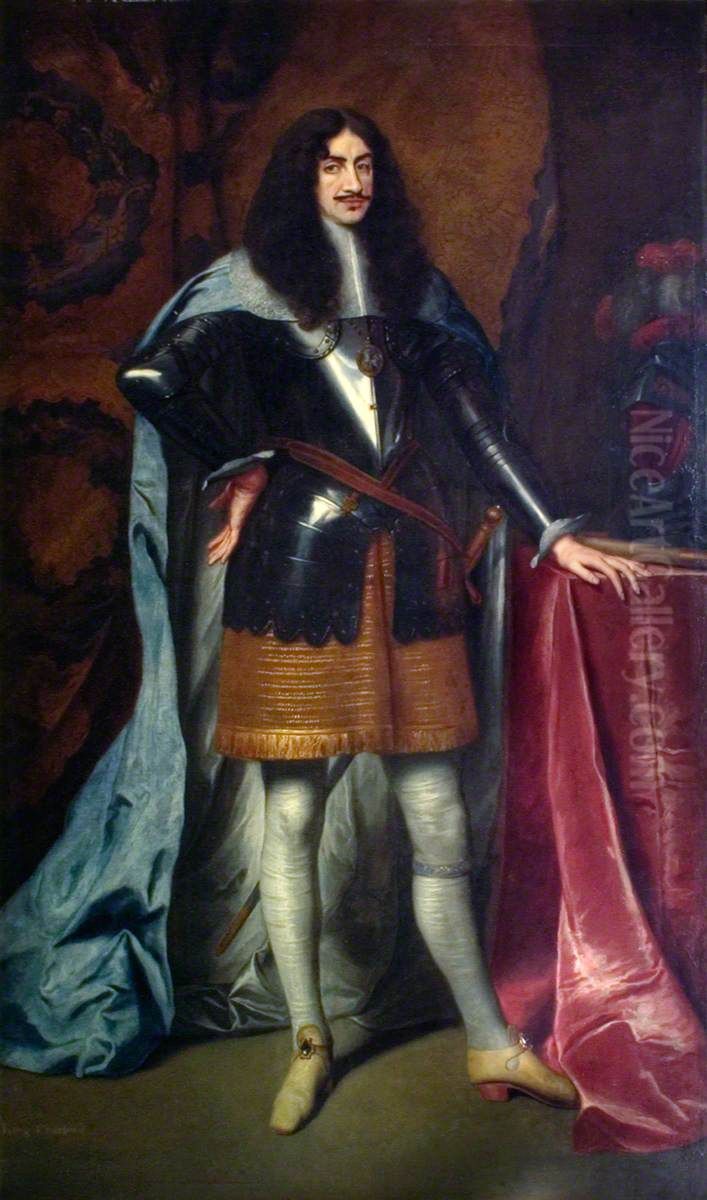 King Charles II (1630-85) Oil Painting by Pieter Thijs
