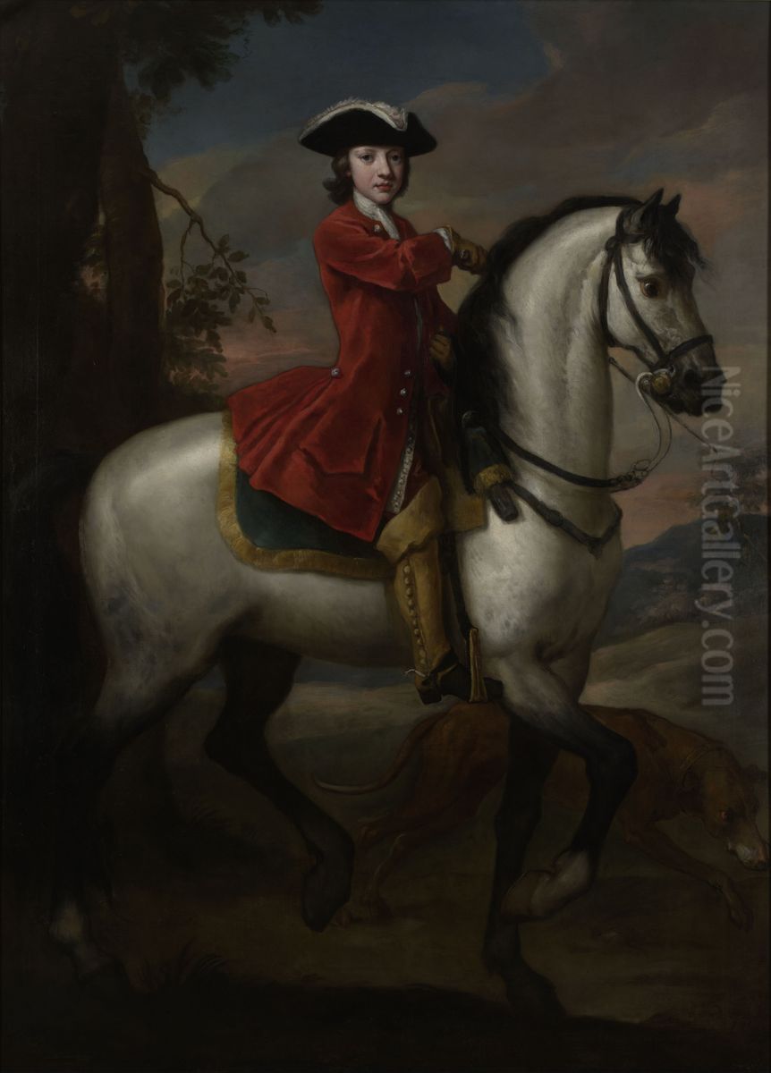 Charles Spencer, 3rd Duke of Marlborough (1706-1758), Soldier Oil Painting by John Vanderbank