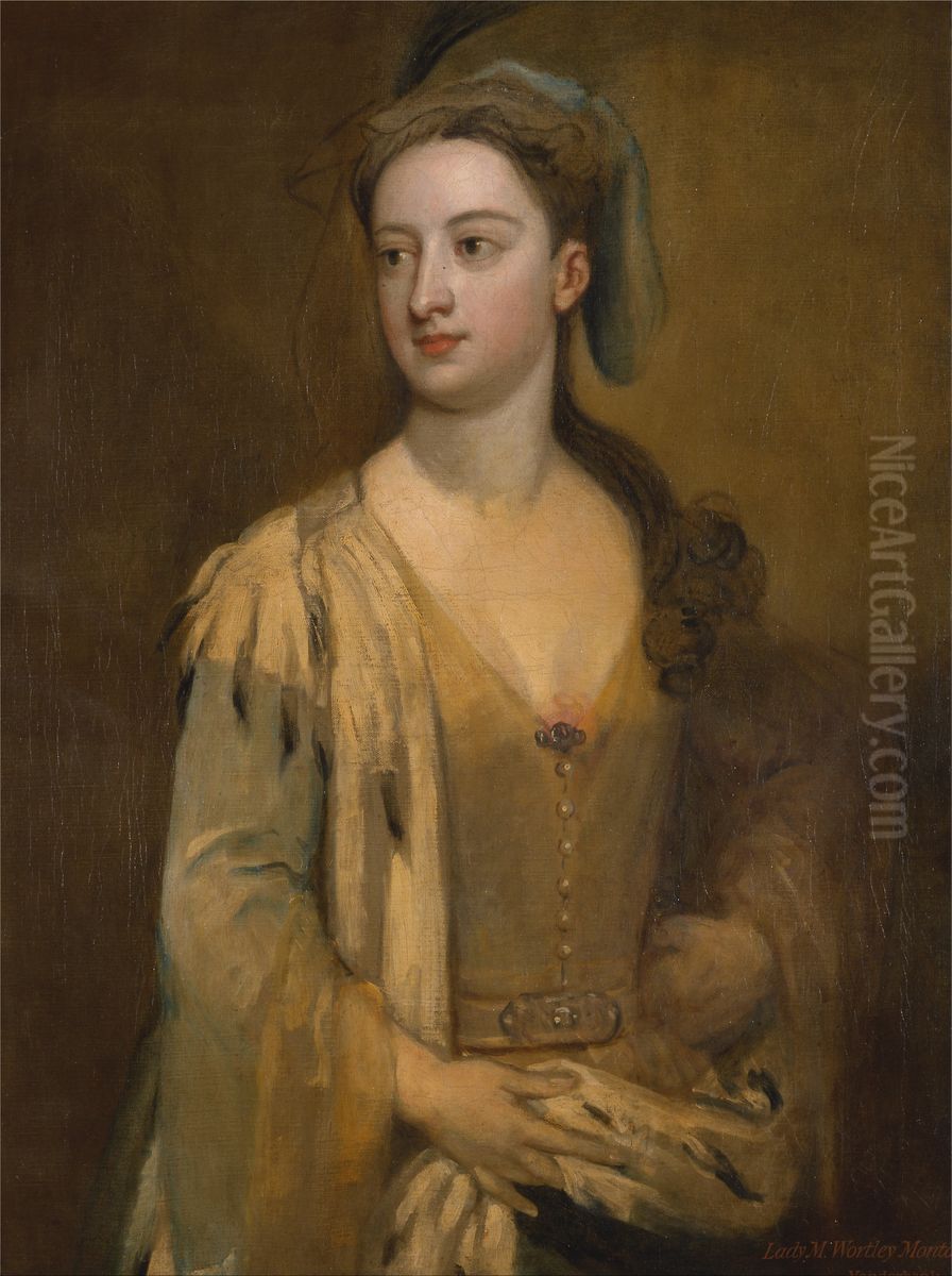 A Woman Called Lady Mary Wortley Montagu Oil Painting by Godfrey Kneller