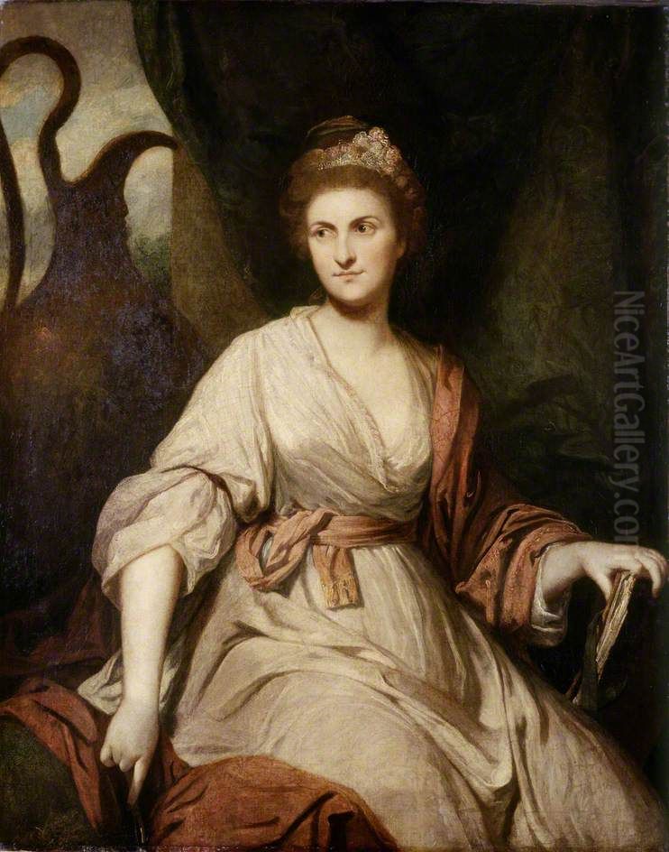 Lady Diana Beauclerk (1734-1808) Oil Painting by Of Sir Joshua Reynolds