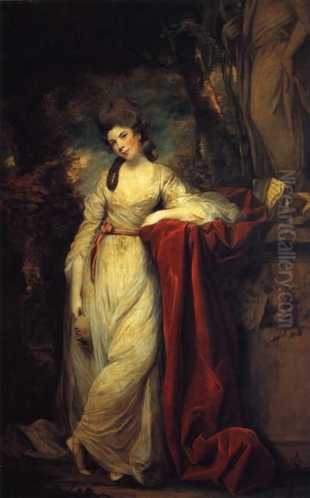 Portrait of Mrs Abington (1737-1815), British actress Oil Painting by Of Sir Joshua Reynolds