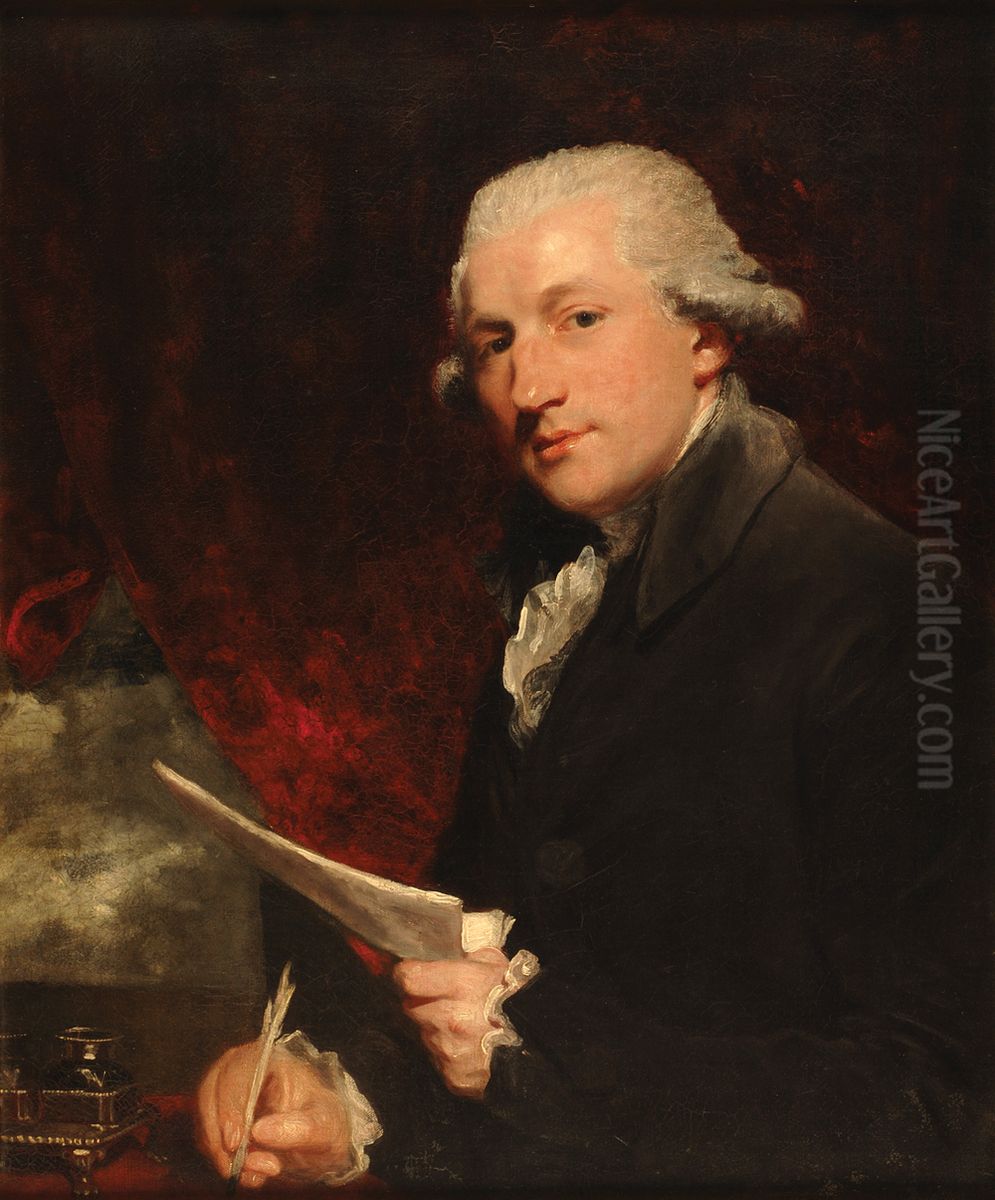 Thomas Tomkins (1743-1816) Oil Painting by Of Sir Joshua Reynolds