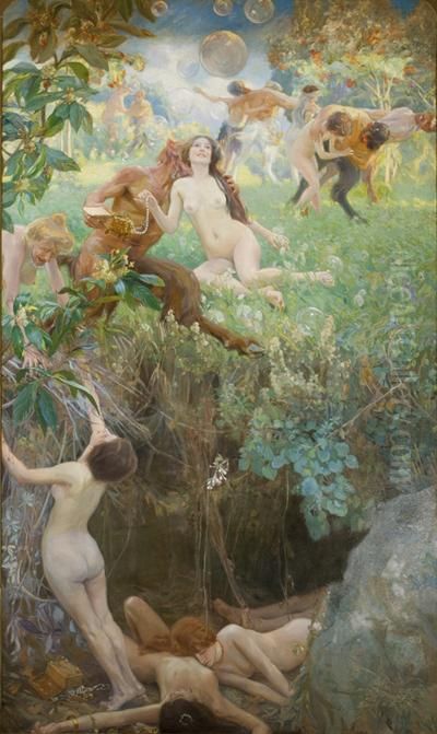 Abisme Oil Painting by Baldomer Gili i Roig