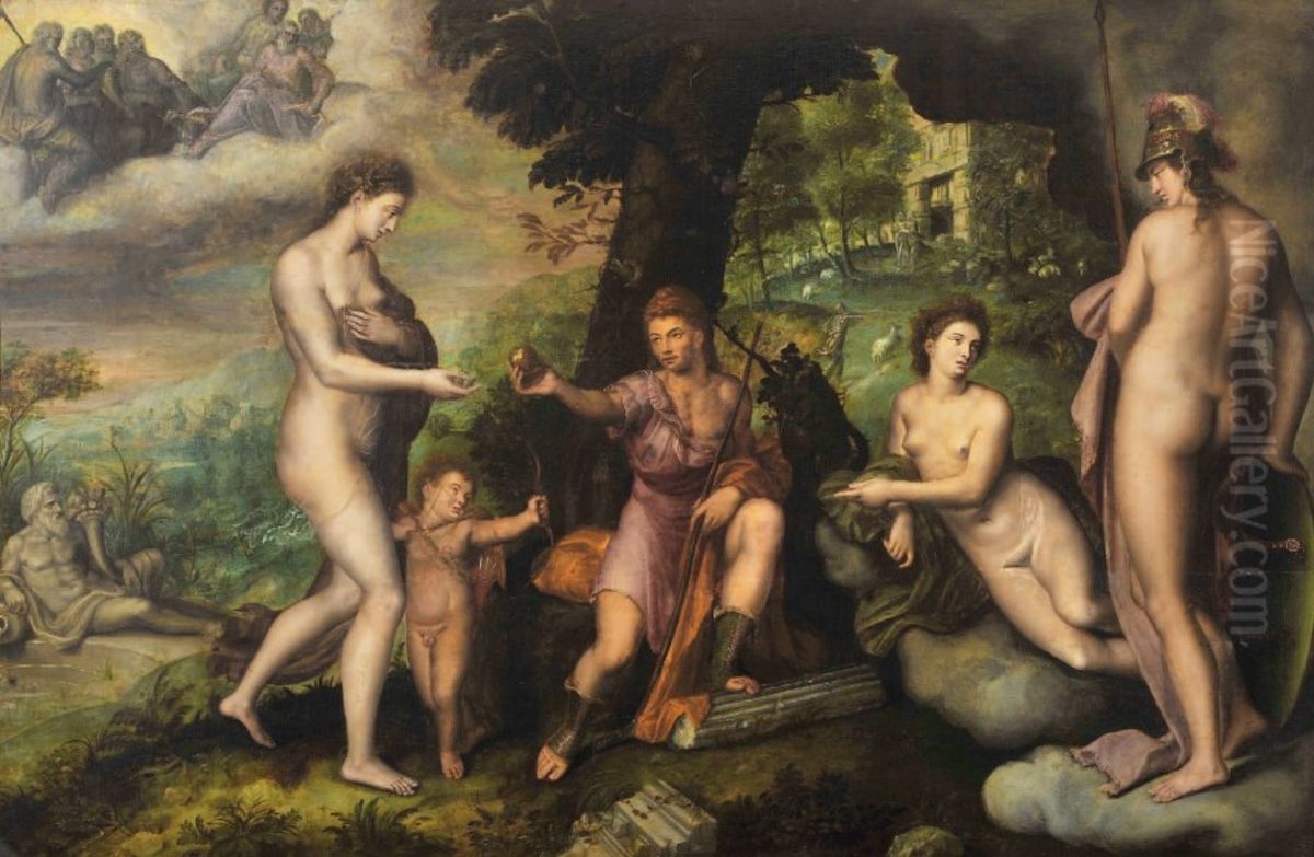 The judgement of Paris Oil Painting by Gillis Coignet