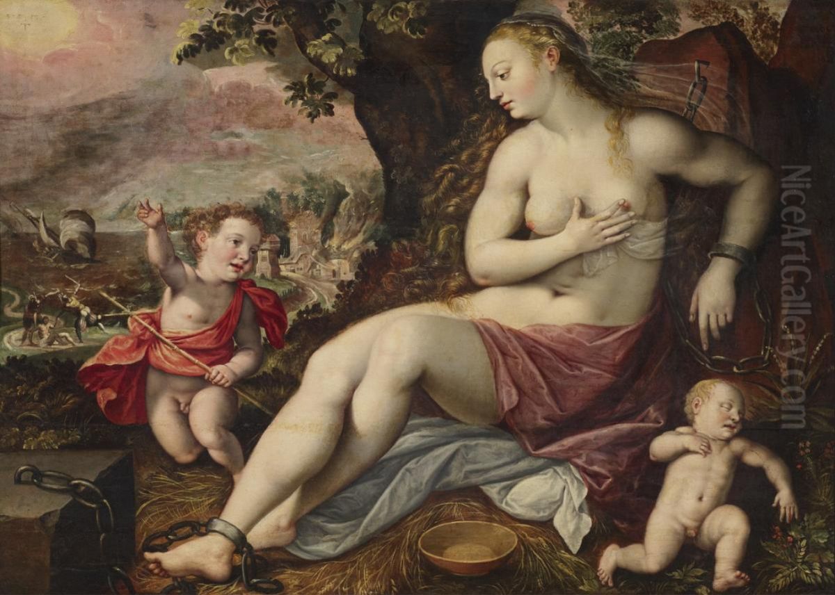 Allegory of patience Oil Painting by Maerten De Vos