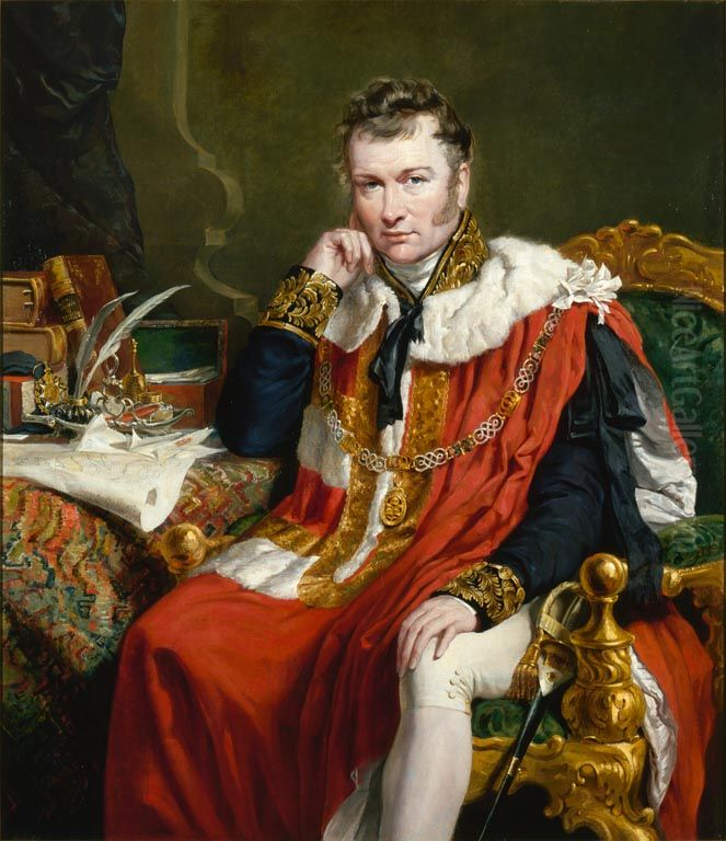 Charles Stuart, 1st Baron Stuart de Rothesay (1779-1845), Diplomat Oil Painting by George Hayter