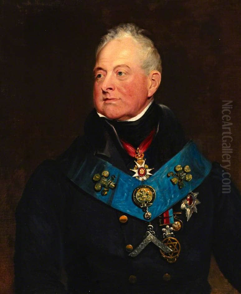 William IV (1765-1837), When Duke of Clarence Oil Painting by James Lonsdale