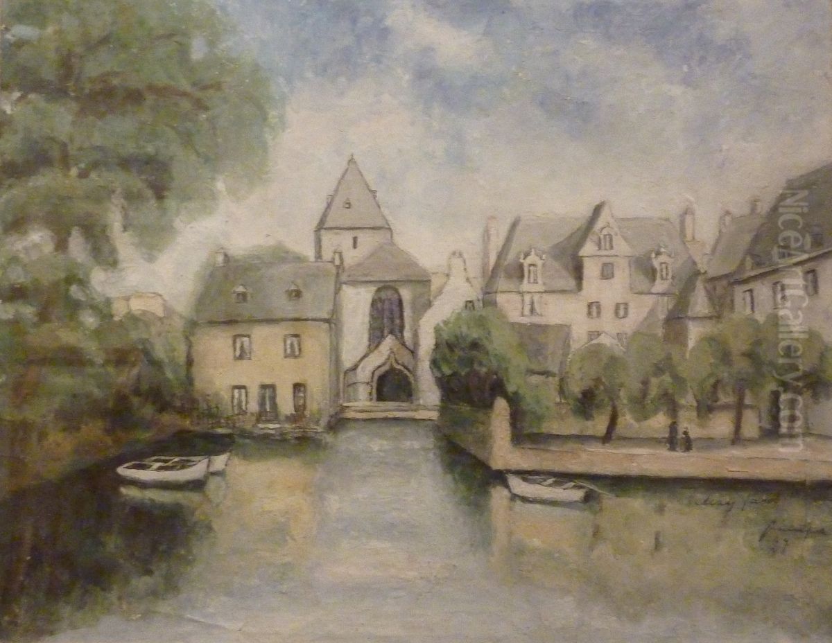 L'eglise de Locmaria Oil Painting by Max Jacob
