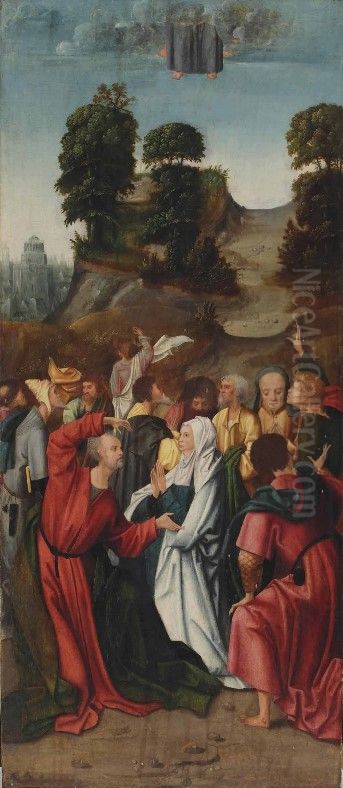 The Ascension of Christ Oil Painting by Adriaen Van Overbeke