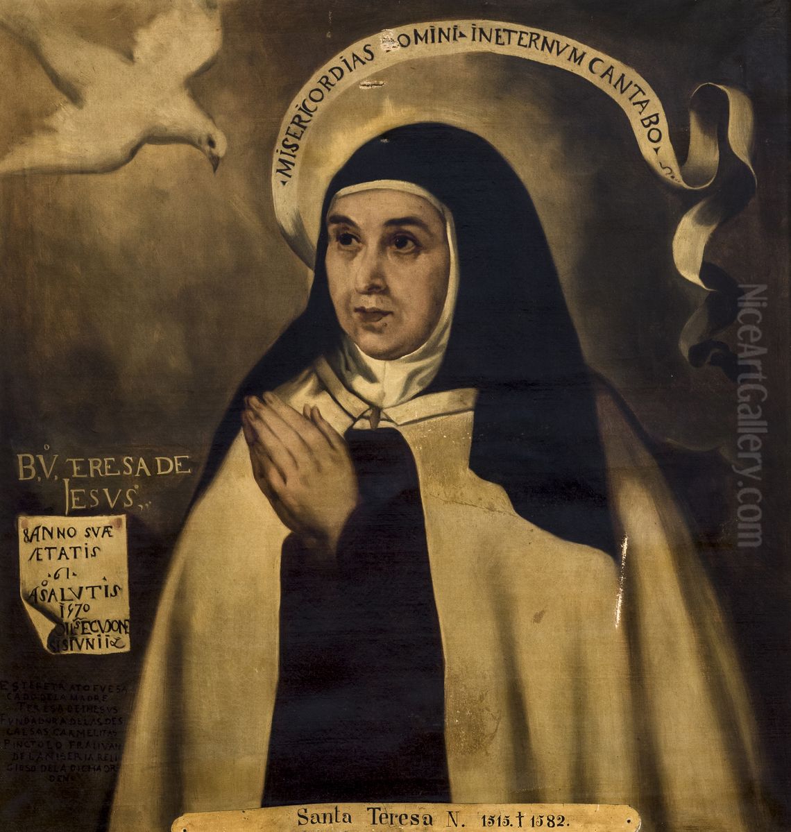 Santa Teresa de Jesus Oil Painting by Alfred Dehodencq
