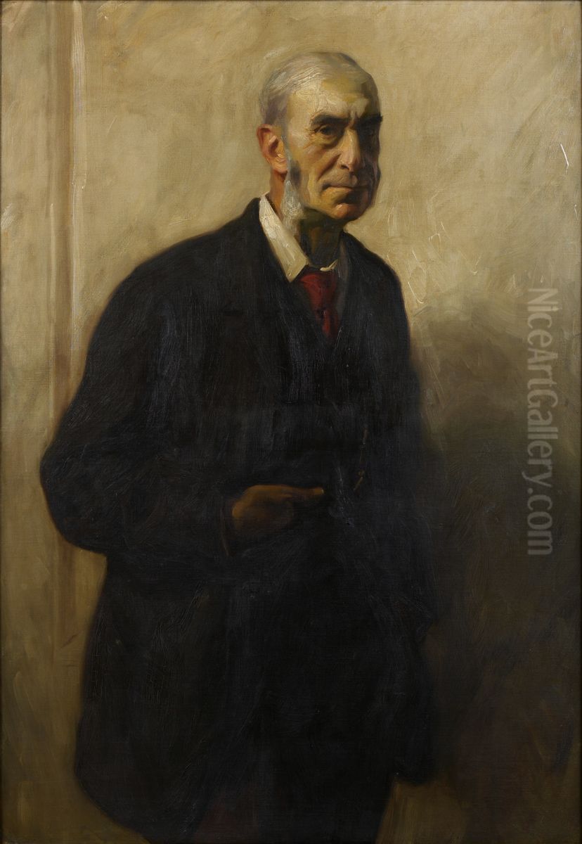 Sir Francis Mowatt (1837-1919), Permanent Secretary to the Treasury (1894-1903) Oil Painting by Charles Wellington Furse