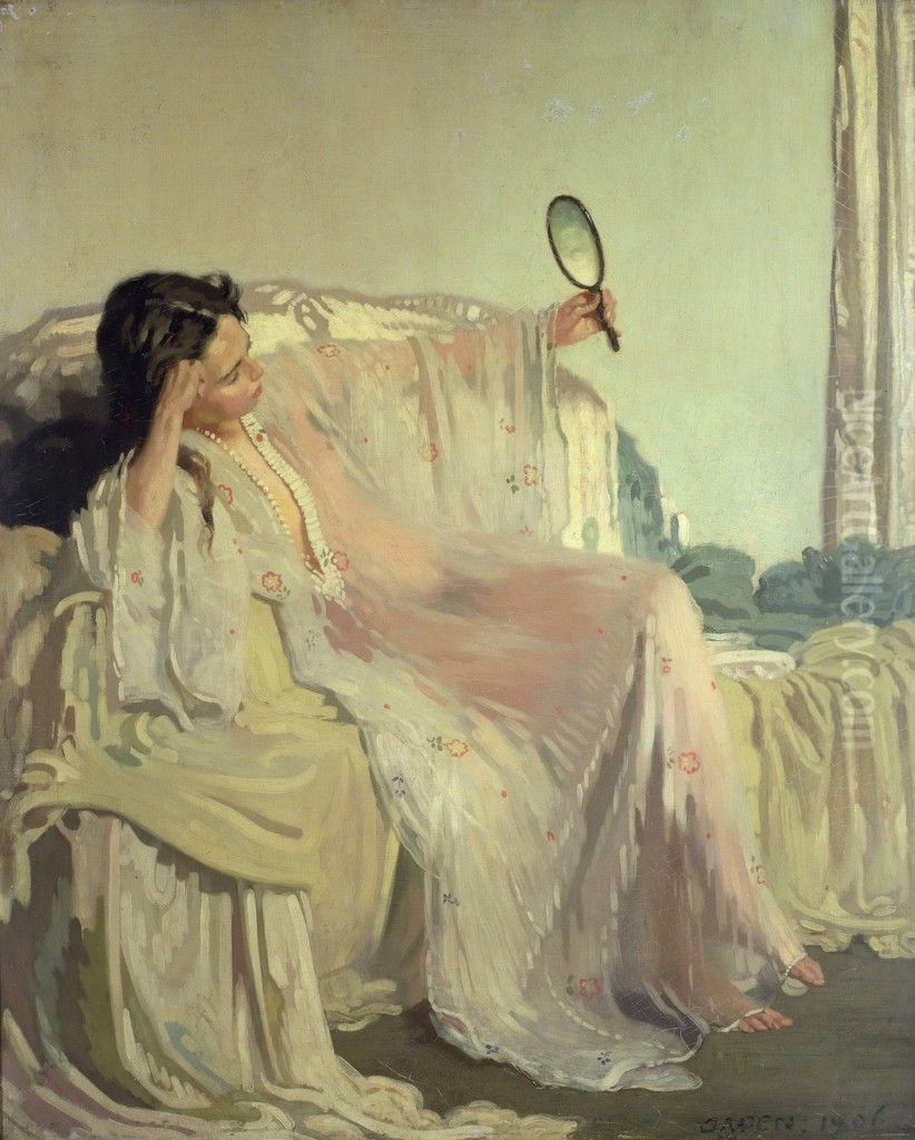 An Eastern Gown Oil Painting by William Orpen
