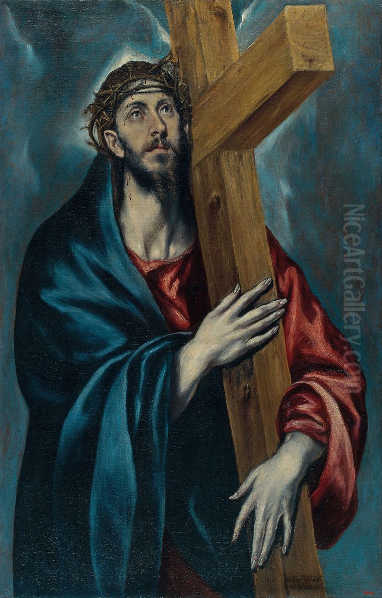 Christ Carrying the Cross Oil Painting by El Greco