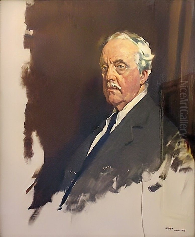 Arthur James Balfour, 1st Earl of Balfour, OM, KG, PC, FBA, FRS Oil Painting by William Orpen