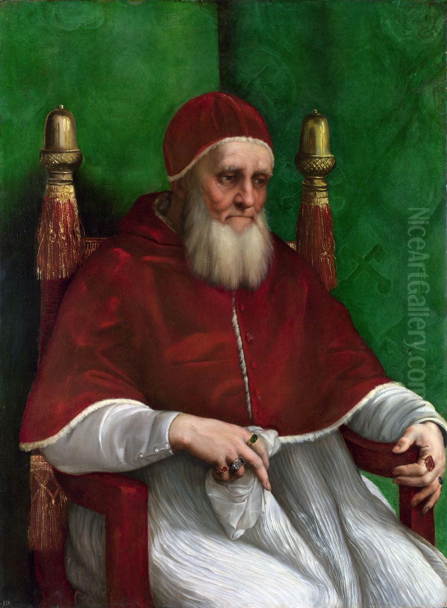 Portrait of Pope Julius II Oil Painting by Raphael