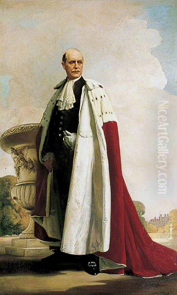 Lionel Edward Sackville-West (1867-1928), 3rd Baron Sackville Oil Painting by John St Helier Lander