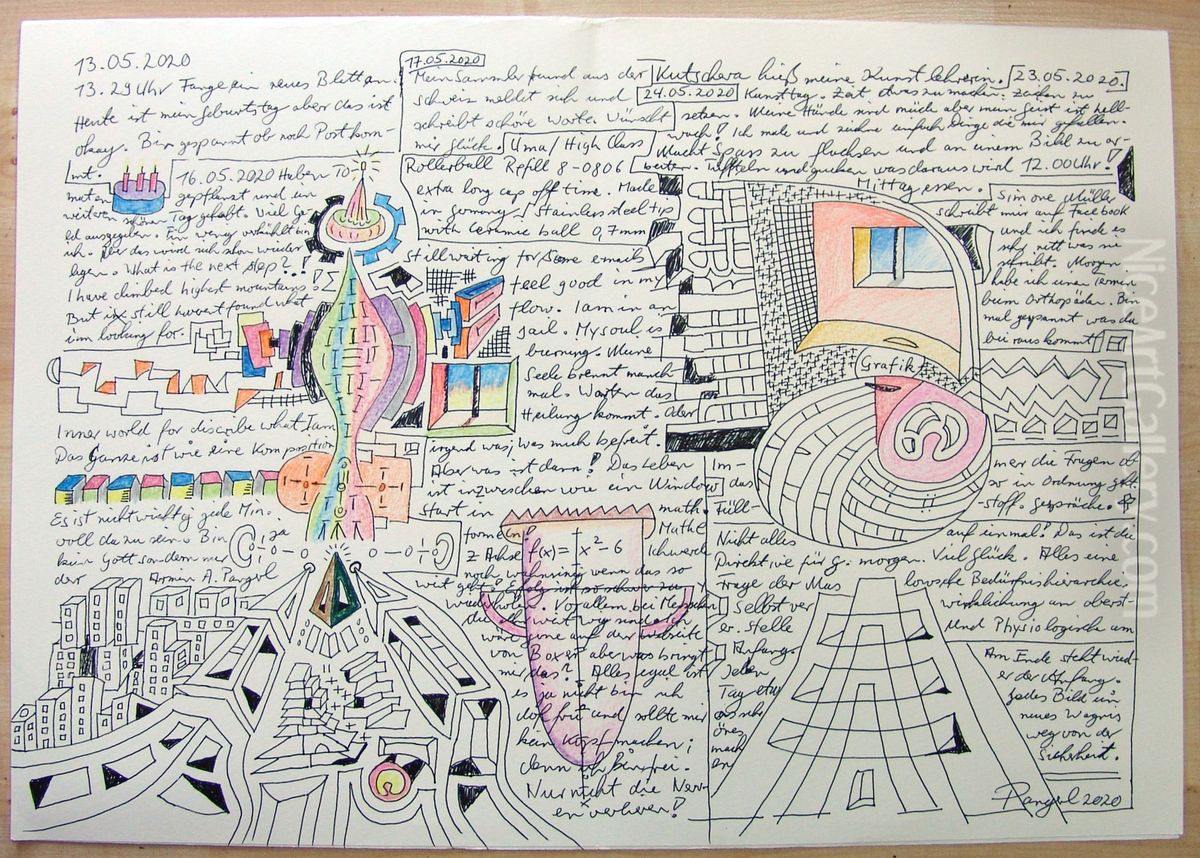 Nr. 5 Oil Painting by Armin Andreas Pangerl