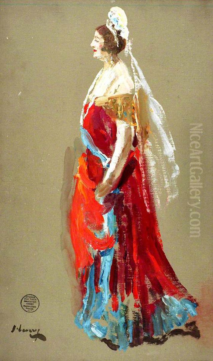 Priscilla, Countess Annesley (1870-1941) Oil Painting by John Lavery