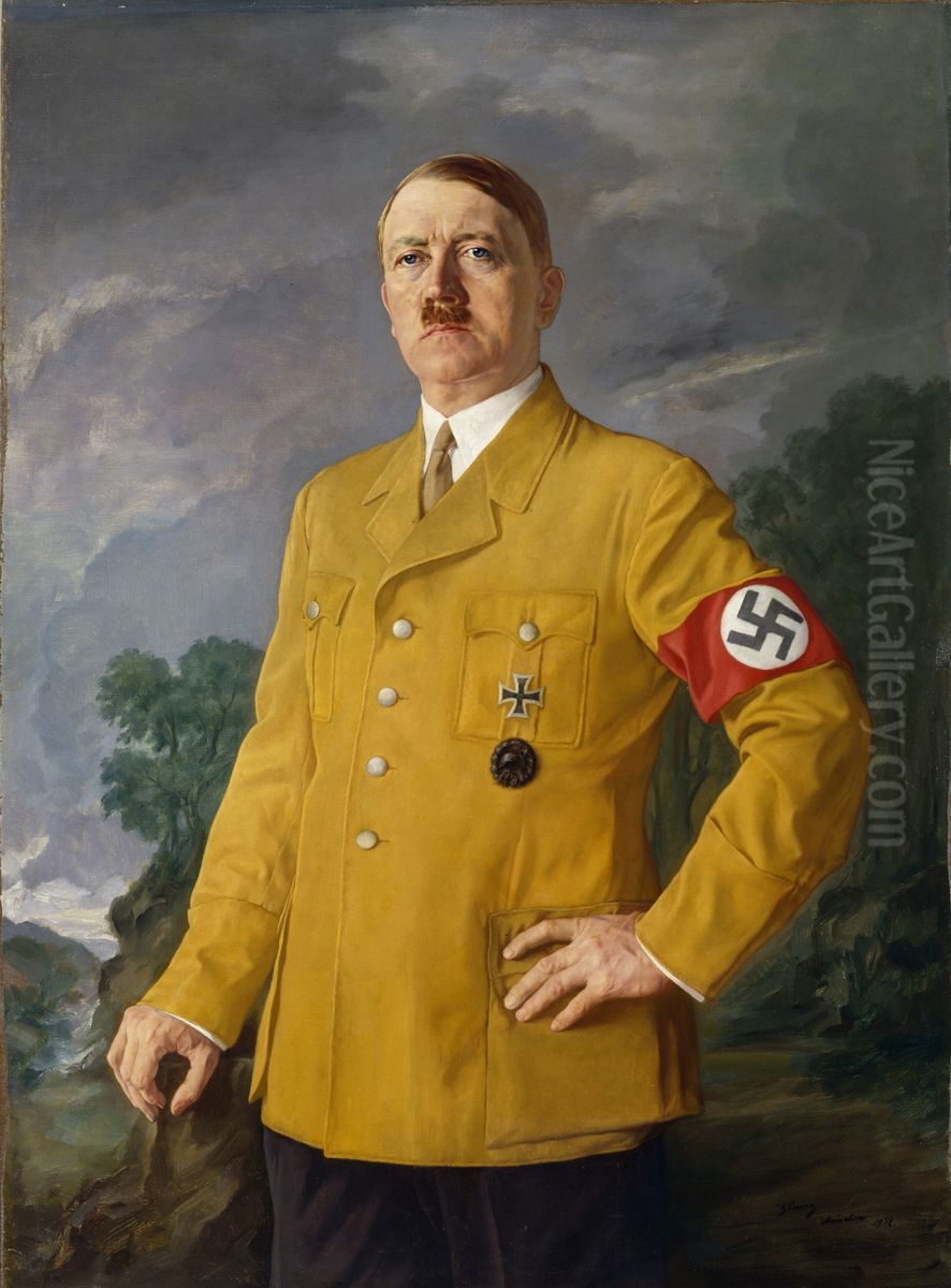 Der Fuhrer (1889-1945) Oil Painting by Heinrich Knirr