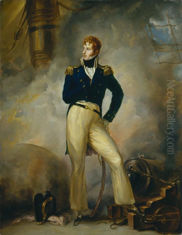 Admiral Thomas Cochrane, 10th Earl of Dundonald (1775-1860) (copy of Eduard Strohling) Oil Painting by Peter Edward Stroehling