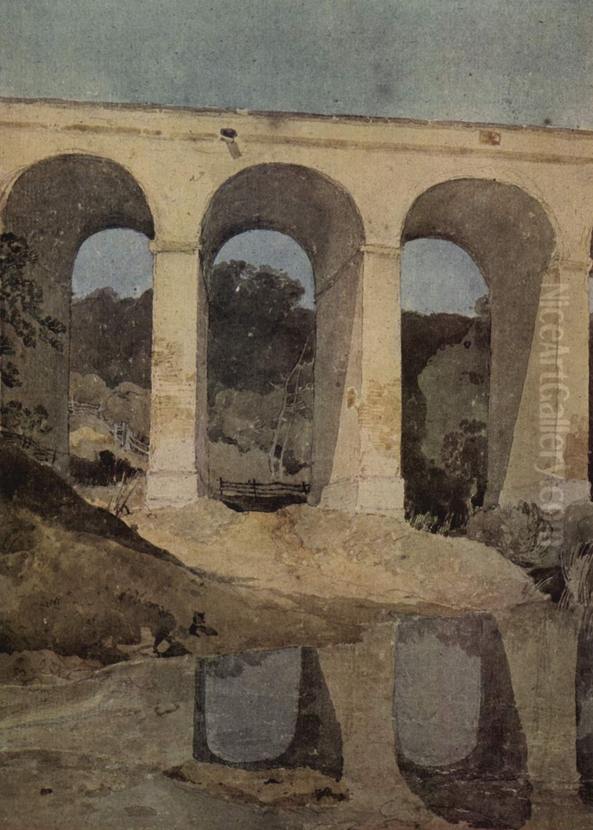 Das Aquadukt von Chirk Oil Painting by John Sell Cotman